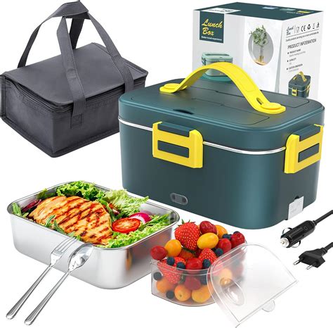 electric heating lunch box amazon|heatable lunch box for car.